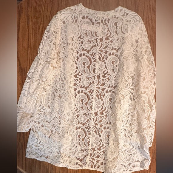 Ravel Cream Lace Open Topper, Jacket - Picture 1 of 4